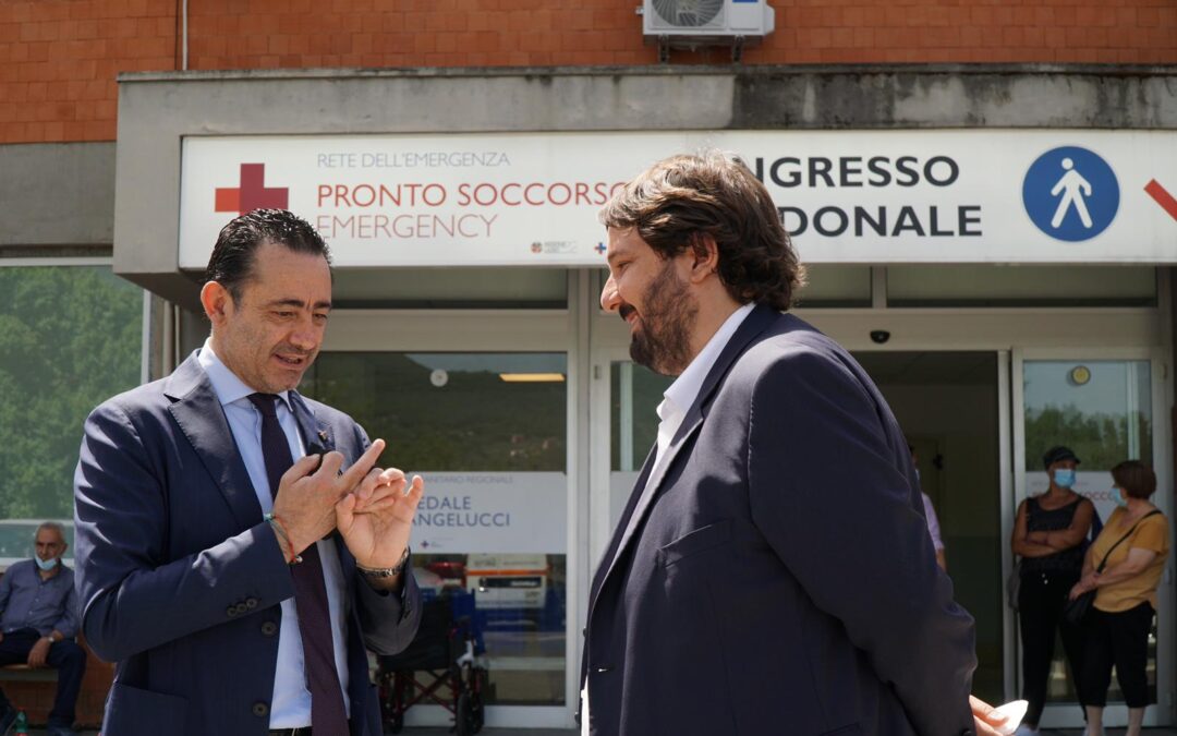 Inaugurazione Pronto Soccorso Angelucci, Subiaco: le dichiarazioni di Petrini e dell’on. Trancassini per FdI
